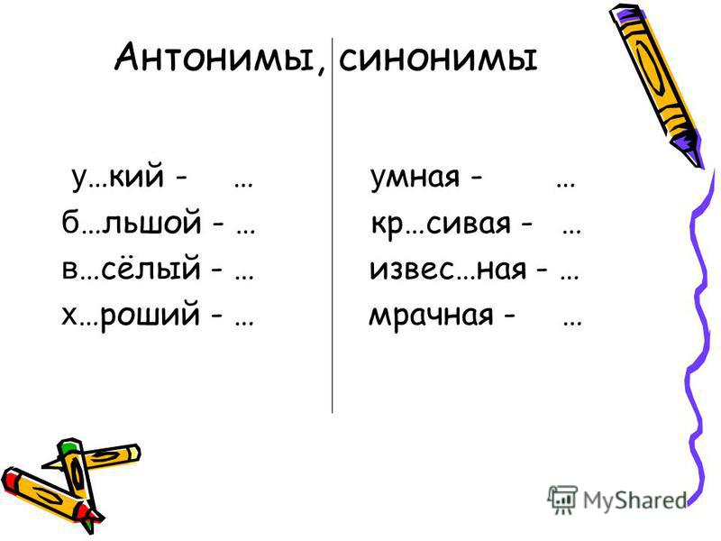 Для чего нужны синонимы и антонимы 2 класс родной русский язык презентация