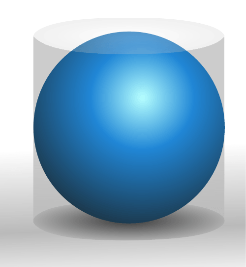 Архимедов шар в цилиндре