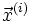 \vec{x}^{(i)}