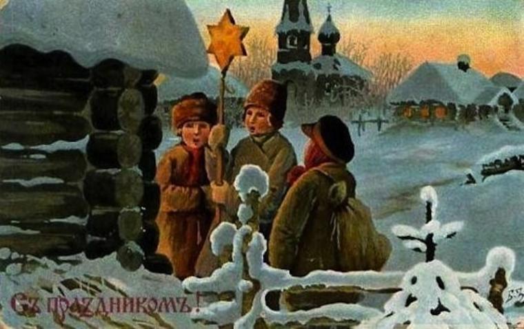 Винтажный Новый Год в открытках..., фото № 17