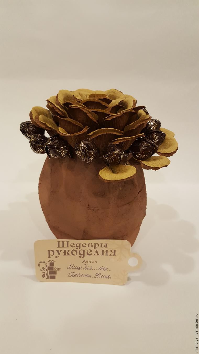 Делаем композицию  «Шишка с сюрпризом», фото № 5