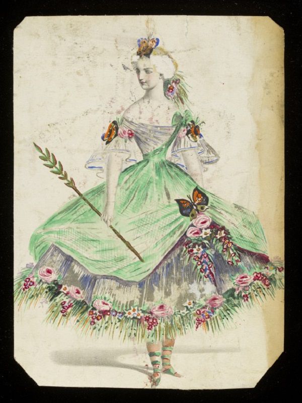 Эскизы необычных маскарадных костюмов 1860-х годов, фото № 17