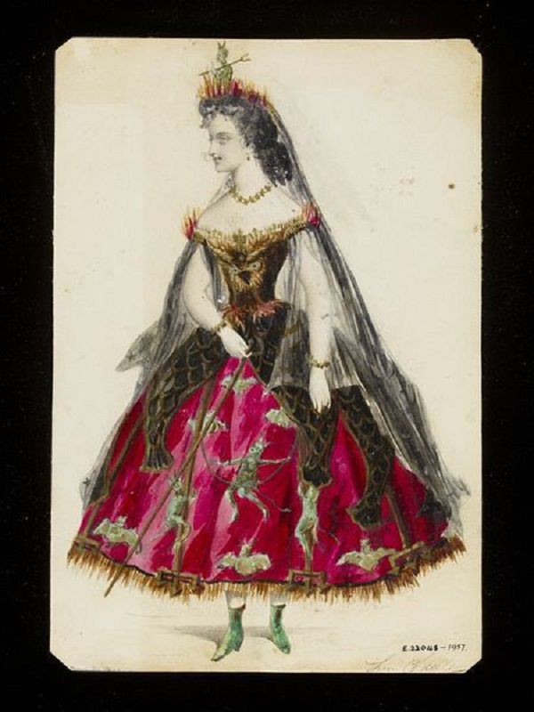 Эскизы необычных маскарадных костюмов 1860-х годов, фото № 10