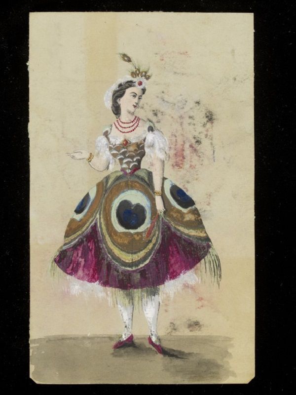 Эскизы необычных маскарадных костюмов 1860-х годов, фото № 14
