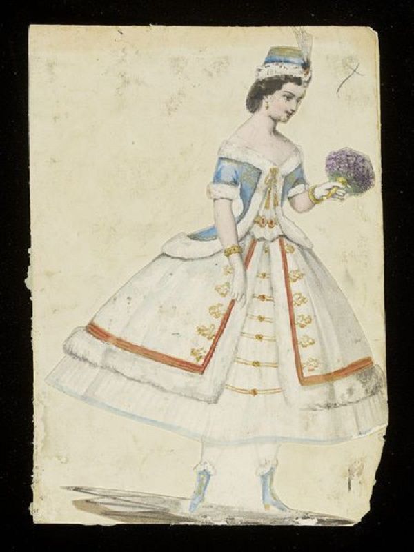 Эскизы необычных маскарадных костюмов 1860-х годов, фото № 18