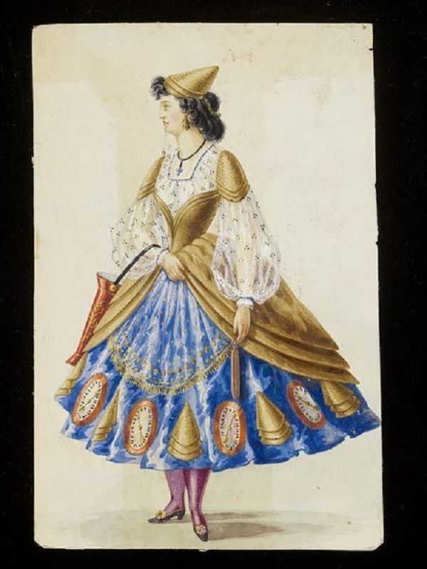 Эскизы необычных маскарадных костюмов 1860-х годов, фото № 20