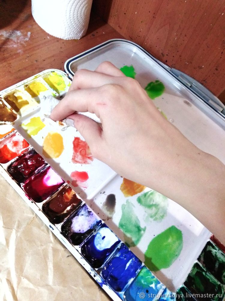 Изучаем свои акварельных краски — делаем цветовые упражнения, фото № 8
