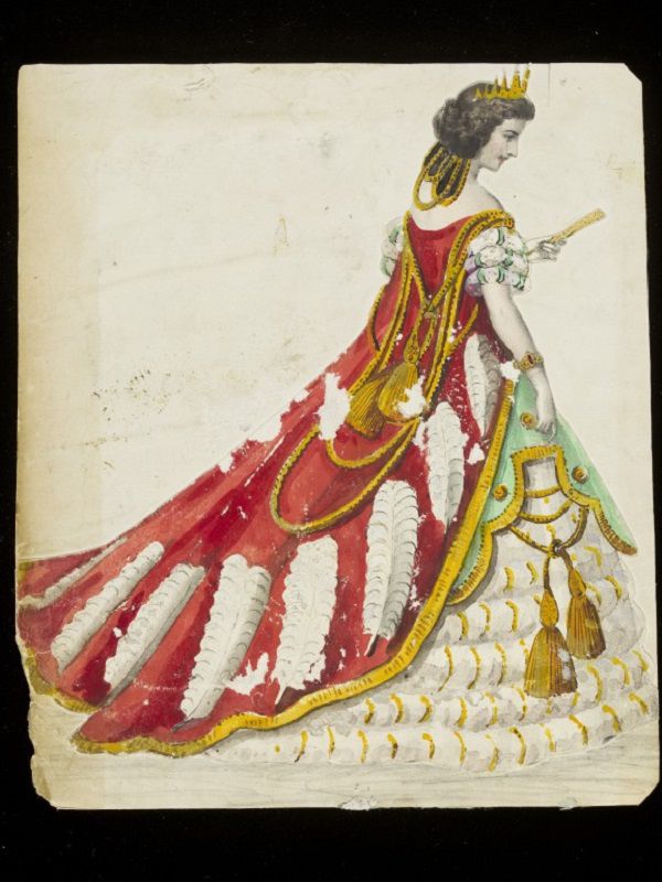 Эскизы необычных маскарадных костюмов 1860-х годов, фото № 5