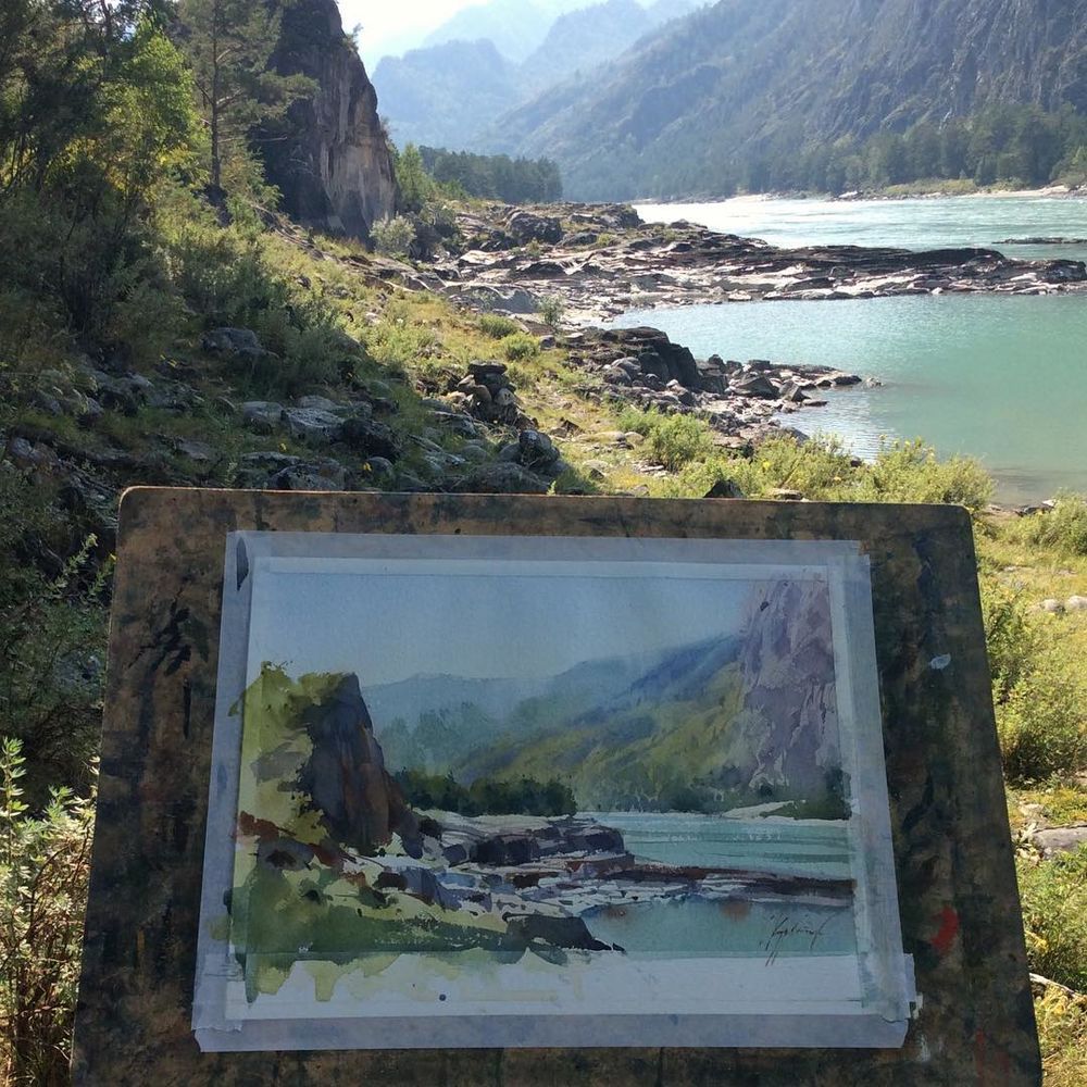 Техники акварельной живописи: пишем на сухой и влажной бумаге, фото № 2 Техники акварельной живописи: пишем на сухой и влажной бумаге, фото № 2