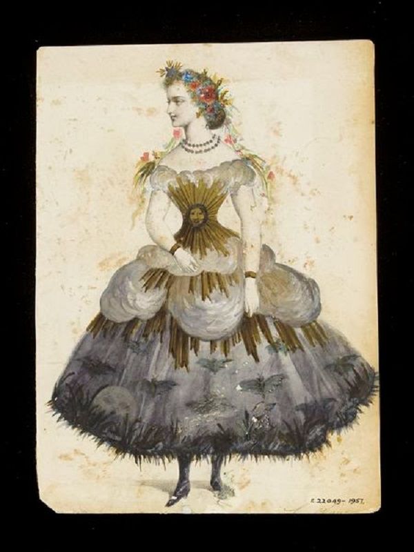 Эскизы необычных маскарадных костюмов 1860-х годов, фото № 22