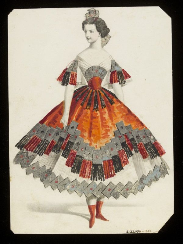 Эскизы необычных маскарадных костюмов 1860-х годов, фото № 16