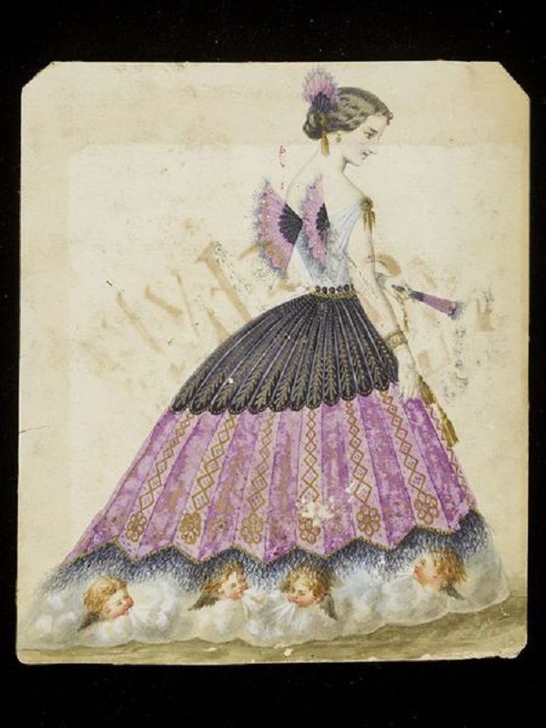 Эскизы необычных маскарадных костюмов 1860-х годов, фото № 2
