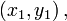 \left(x_1,y_1\right),
