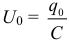 Формула Максимальное значение напряжения на конденсаторе при гармонических колебаниях в электрическом контуре