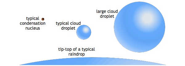 Ядра конденсации — зародыши будущих капелек, из которых состоят облака