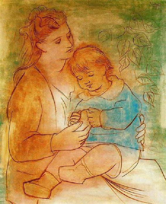 пикассо мать и дитя картина