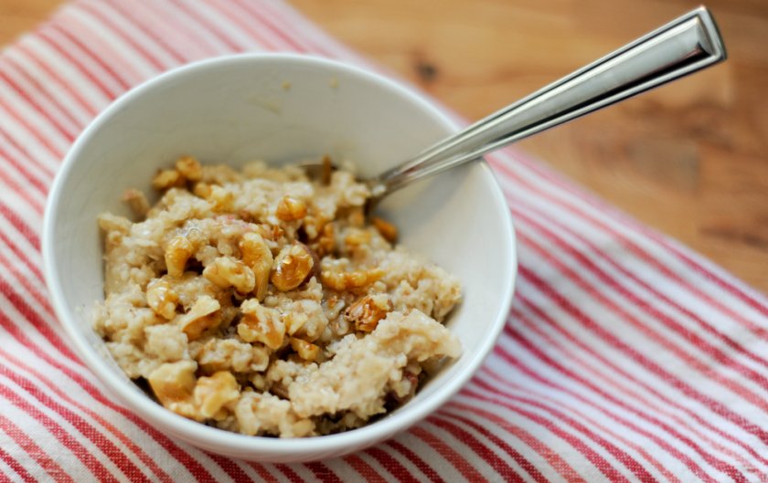 Каша с грецкими орехами