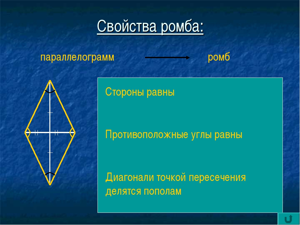 Виды диагоналей. Диагонали ромба свойства и признаки. Ромб определение свойства признаки. Характеристическое свойство ромба доказательство. Основное свойство ромба диагонали ромба.