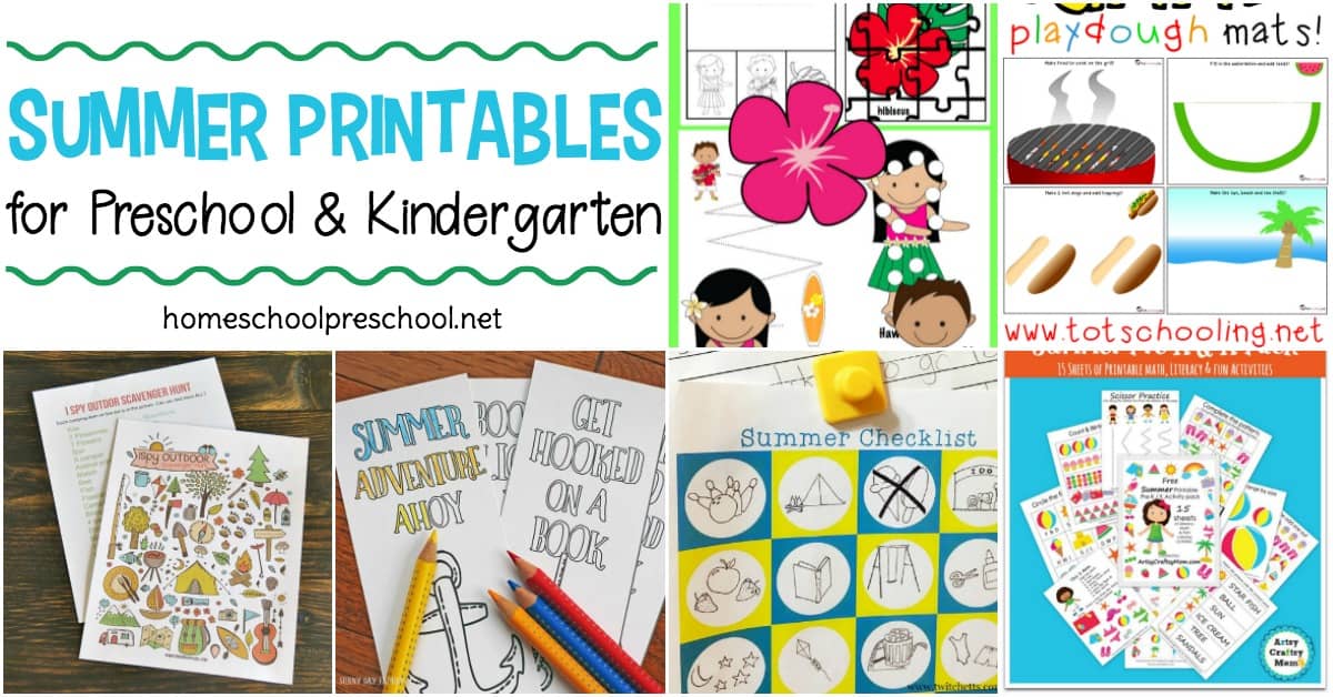 Welcome summer with these printable summer activities for kids. From coloring pages and scavenger hunts to flash cards and book logs, we
