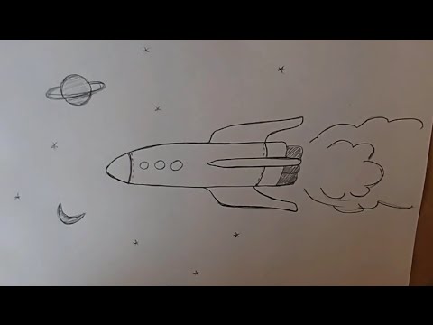 Учимся рисовать Ракета
