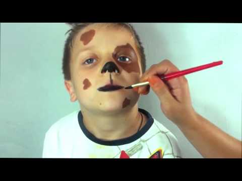 Собака аквагрим. Как нарисовать собачку. Dog Face Painting. Праздник ТВ