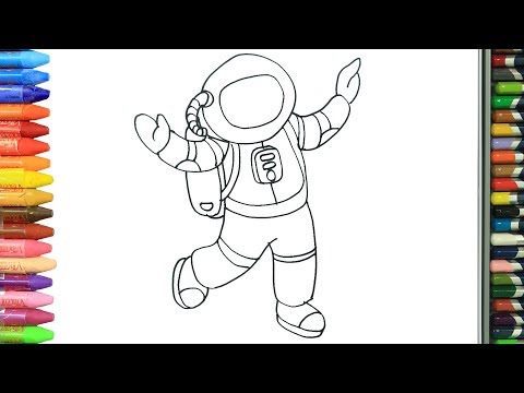 Как нарисовать космонавт 