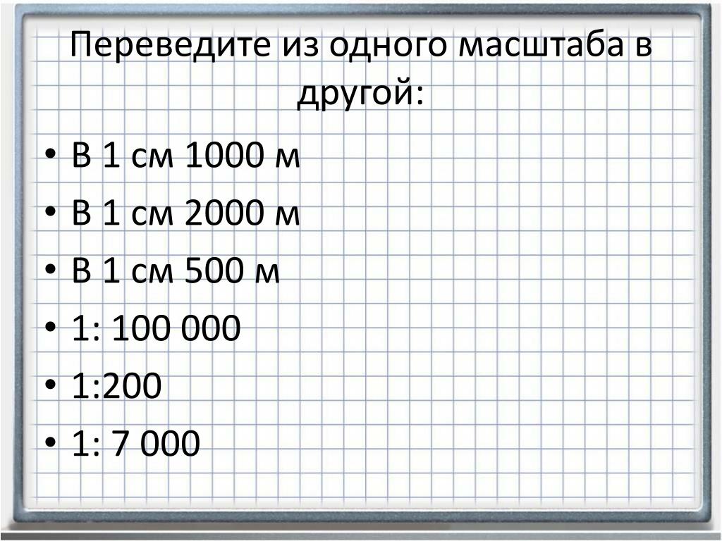 Сколько метров в 1 сантиметре на плане масштаба 1 500