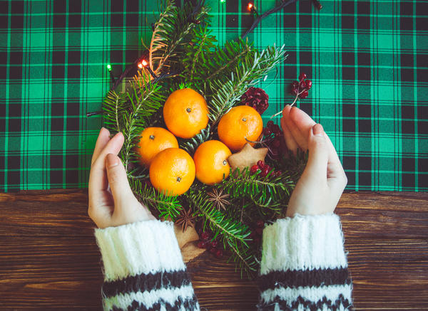 Апельсины + хвоя = новогоднее настроение