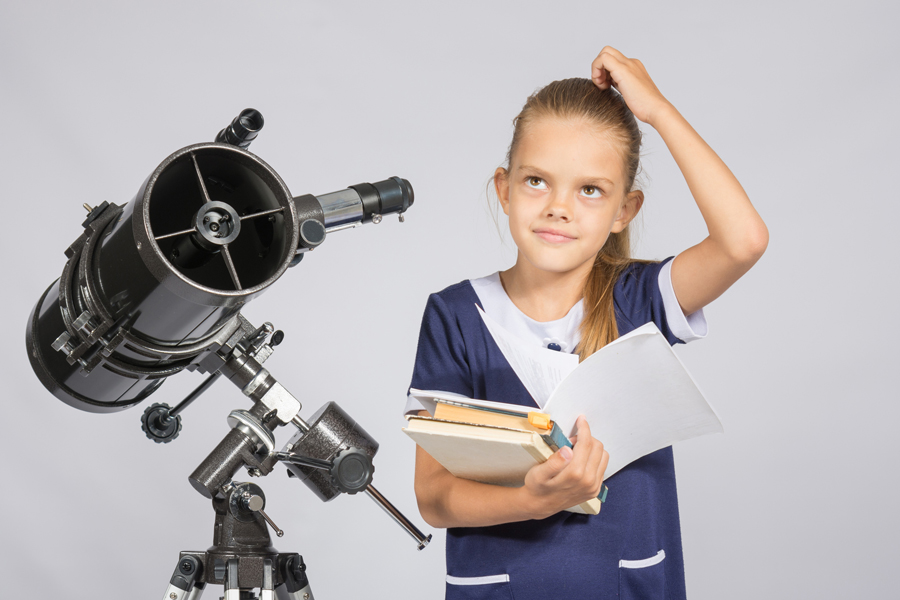 Астрономия с ребенком, изучение звездного неба в телескоп