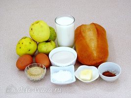 Шарлотка из белого хлеба: Ингредиенты
