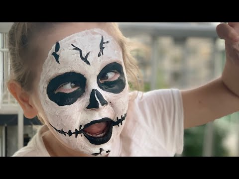 Скелет аквагрим Face painting ПРОСТО И ВЕСЕЛО