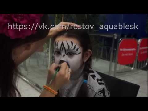 Аквагрим Зебра. Маска Лошадки. Face painting Zebra
