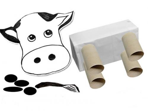 Корова своими руками из бумаги. Поделка корова