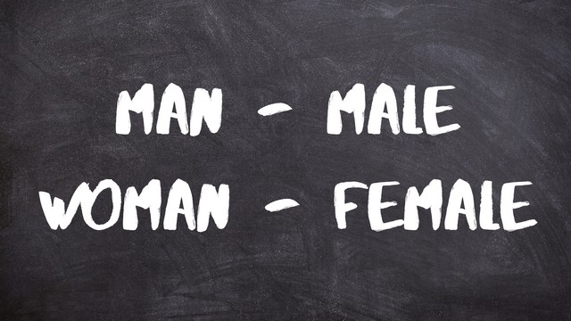 man male woman female