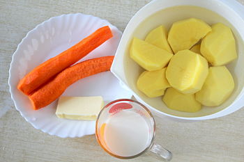 Картофельное пюре с морковью как в детском саду