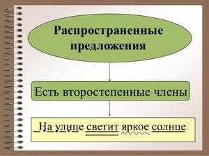 Распространенные предложения