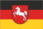 Флаг земли Нижняя Саксония