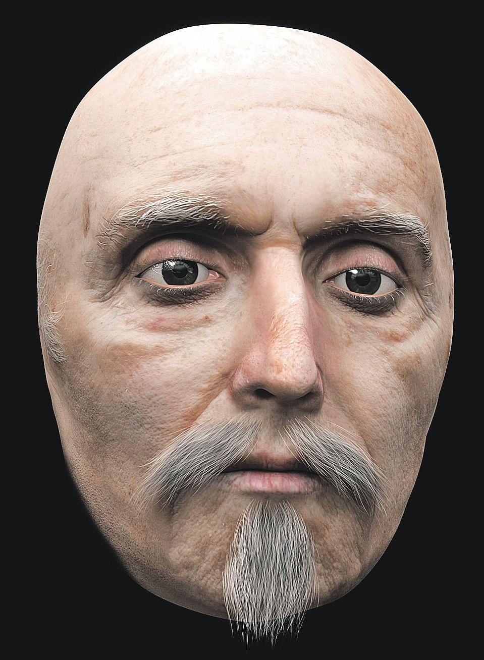 3D-реконструкция, выполненная на основе посмертной маски Шекспира, обнаруженной в 1849 году. Впрочем, в то, что посмертная маска была сделана именно с Шекспира, верят не все. Фото: GLOBAL LOOK PRESS