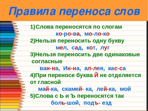 Чертежи перенос слова