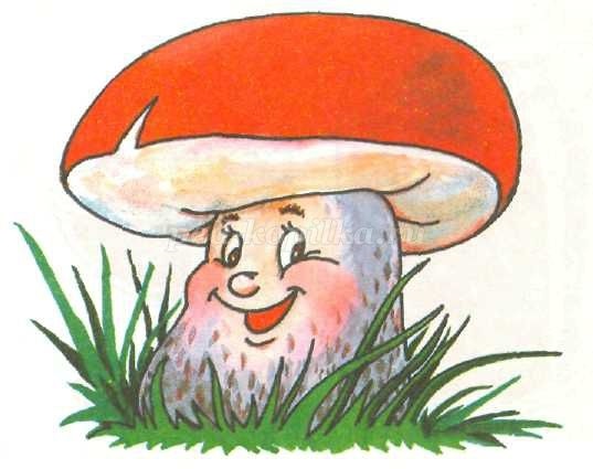 картинка для детей гриб подосиновик 004