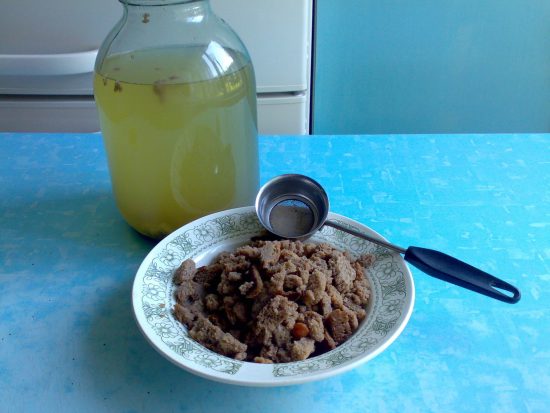 Процеживание кваса