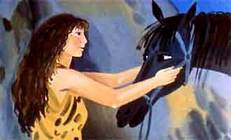женщина  и лошадь