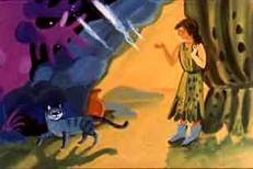 женщина и кошка сметану