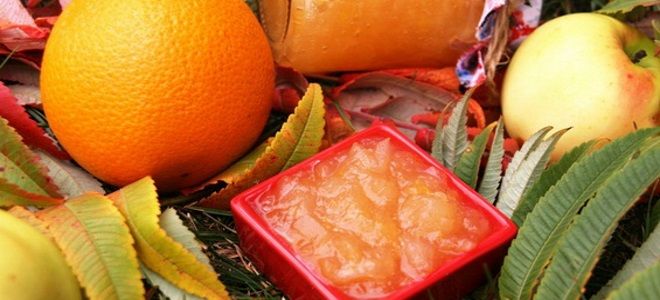 яблочное пюре с апельсином на зиму