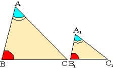 1 признак подобия треугольников