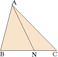 Теорема о разделительном отрезке в треугольнике