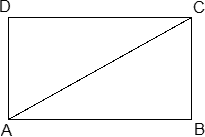 Прямоугольник ABCD и диагональ