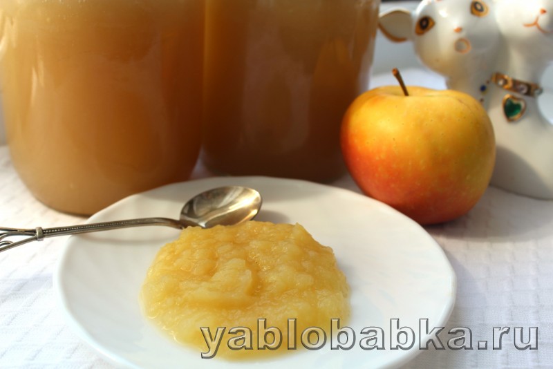 Пюре из яблок на зиму рецепт без сахара для детей
