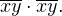 \overline{xy}\cdot \overline{xy}.